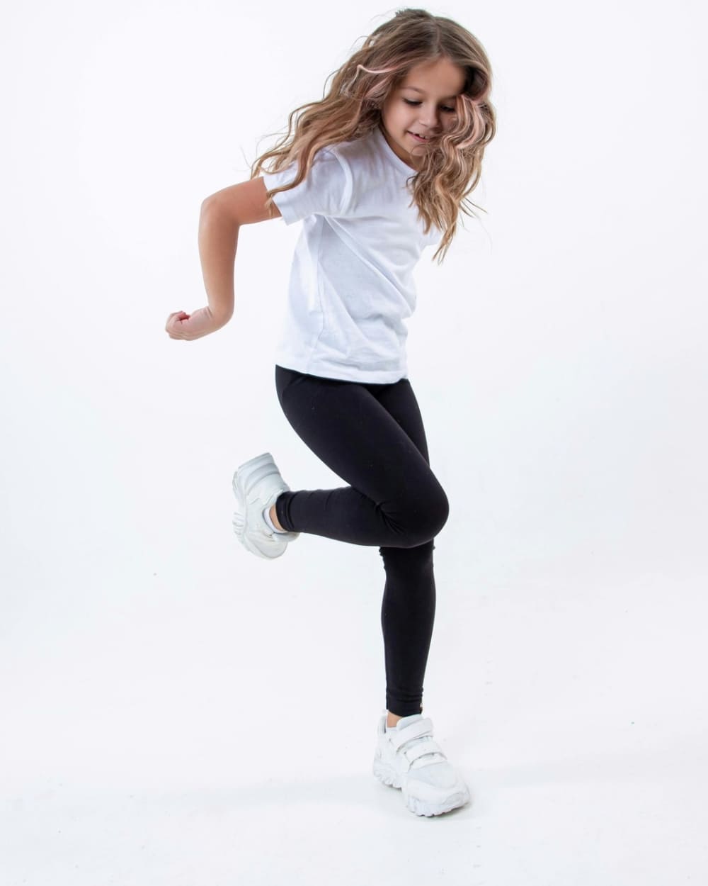 Girls wearing comfortable leggings for play and daily activities