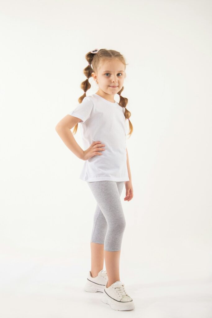 Girl wearing comfortable leggings for everyday use